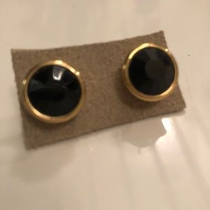 Kate spade black oversized stud earring